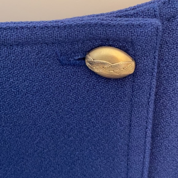 Vintage Front Buttoned Pure Virgin Wool Dress - Picture 6 of 14